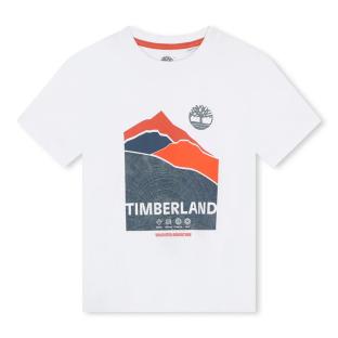 T-Shirt Blanc Garçon Timberland T60090 vue 0