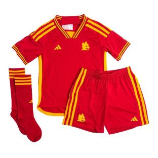 AS Roma Mini Kit Rouge Garçon/Fille Adidas 2023/24 pas cher