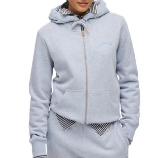 Sweat Zippé Gris Femme Superdry Essential pas cher