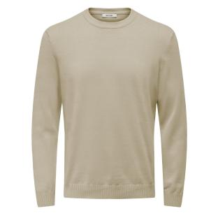 Pull Beige Homme Only & Sons Holger pas cher