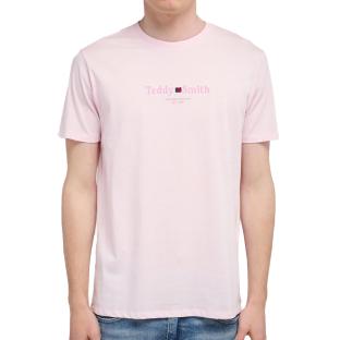 T-shirt Rose Homme Teddy Smith 11017024D0 pas cher