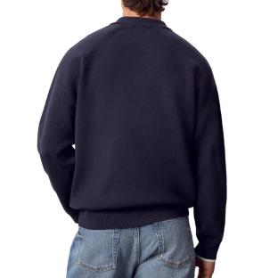 Herren-Pullover in Marineblau von Calvin Klein Jeans im Varsity-Stil Ansicht 0