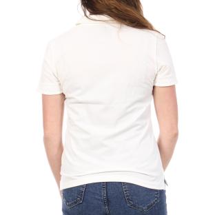 Polo Blanc Femme Le Coq Sportif Marshmallow vue 0