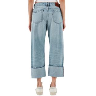 Jean Loose Bleu Femme Calvin Klein Jeans Relaxed vue 0