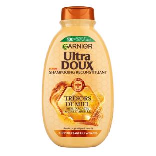 Shampoing Reconstituant Cheveux Fragiles GARNIER Trésors De Miel ULTRA DOUX 250ML pas cher