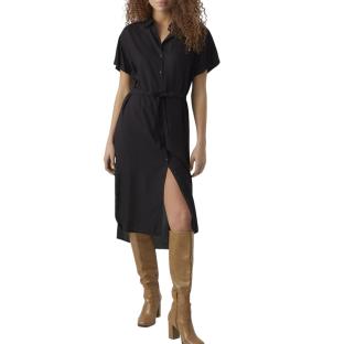 Robe Noire Femme Vero Moda Bumpy vue 0