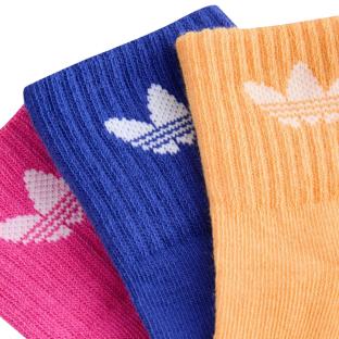 X3 Paires de Chaussettes Jaune/Rose/Bleu enfant Adidas Kids Ankle vue 0