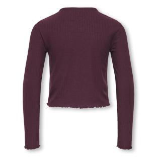 T-Shirt Manches Longues Prune Fille Kids ONLY Kognella vue 0