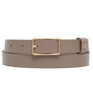 Ceinture Taupe Femme Calvin Klein Square Buckle pas cher