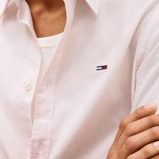 Chemisette Rayures Blanc/Rose Homme Tommy Hilfiger Linen Blend vue 3