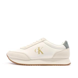 Baskets Blanches Homme Calvin Klein Jeans Retro pas cher