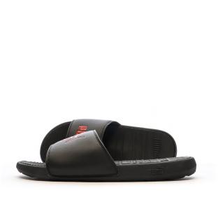 Claquettes Noir/Rouge Homme Puma Risk pas cher