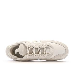 Baskets Beiges/Blanches Femme Nike Air Force 1 Wild vue 0