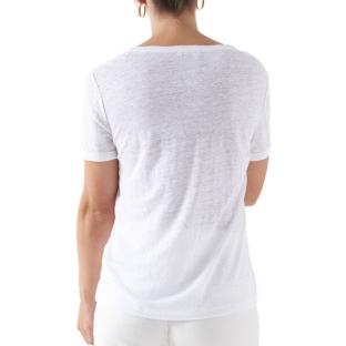 T-shirt Blanc Femme Salsa Linen vue 0