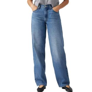 Jean Evasé Bleu Clair Femme Levi's Baggy pas cher
