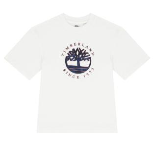 Camiseta blanca para niño Timberland T60292 ver 0