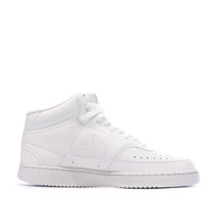 Baskets Blanches Homme Nike Court Vision Mid vue 2