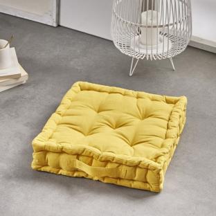 Coussin de Sol Jaune Today 40x40x10cm vue 0