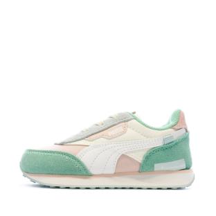 Baskets Verte/Rose Fille Puma Future Rider Animal Crossing pas cher