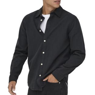 Chemise Noir Homme Only & Sons Sotto vue 0