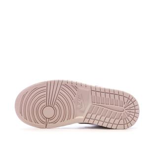 Air Jordan 1 Mid Rose Femme Nike vue 5