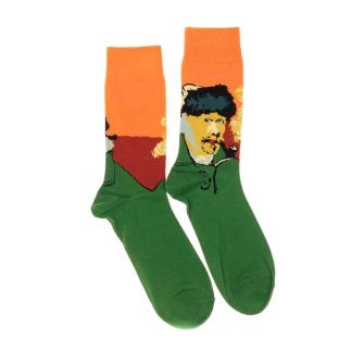 Chaussettes Vert/Orange Mixte Stella Green Autoportrait Van Gogh pas cher