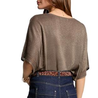 Pull Marron Clair Femme Morgan MCHRIS vue 2