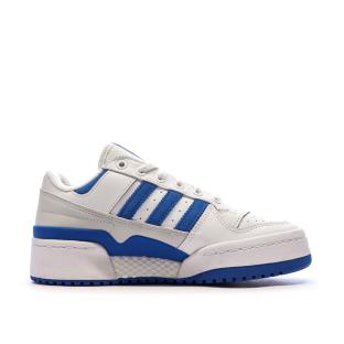 Baskets Blanc/Bleu Femme Adidas Forum Bold Stripes vue 2