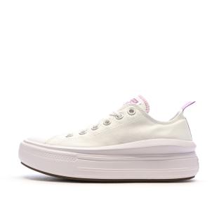 Baskets Blanches Fille Converse Chuck Taylor All Star Move 271717C pas cher