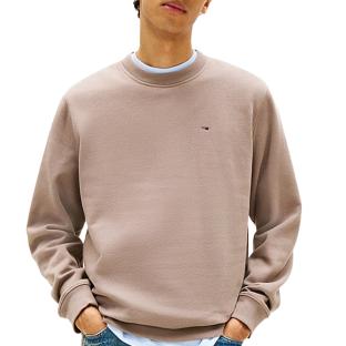 Sweat Taupe Homme Tommy Hilfiger Reg Flag Crews vue 0