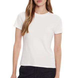 T-Shirt Blanc Femme Calvin Klein Jeans Supima vue 0