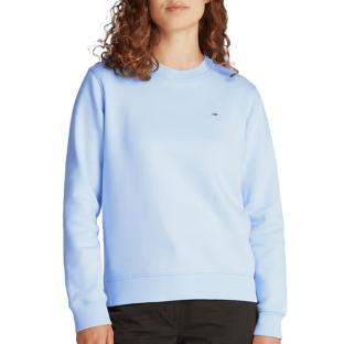 Sweat Bleu Clair Femme Tommy Hilfiger Flag Crew pas cher