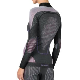 Haut Thermique Noir/Rose Femme UYN Evolutyon vue 0