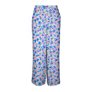 Pantalon fluide Bleu/Jaune/Orange Femme Vero Moda Lucy vue 0