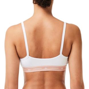 Brassière Blanc/Rose Femme Lacoste IF8181 vue 0