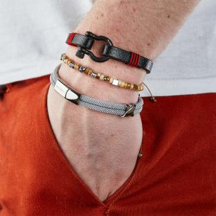 Bracelet Marrons/Acier Homme Geographical Norway 315019 vue 2
