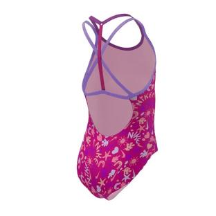 Maillot de bain 1 piece Rose/Rouge Fille Nike T-crossback vue 2
