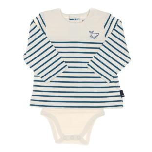 Body t-shirt Turquoise/Beige Garçon EOM Vabody pas cher
