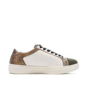 Baskets Blanches/Camel Femme Only Star vue 0