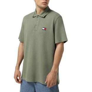 Polo Kaki Homme Tommy Hilfiger Branded Neck vue 2