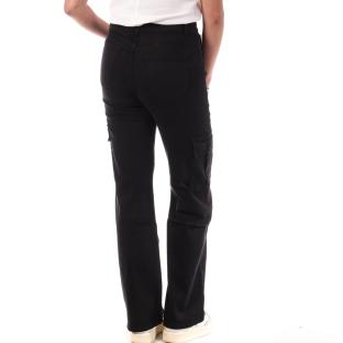 Pantalon Cargo Noir Femme My Tinas Cargo Wide Leg vue 2
