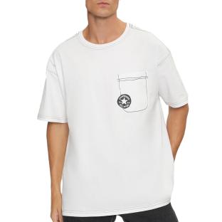 T-Shirt Blanc Homme Converse Sketch vue 0