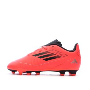 Chaussures de football Rouges/Noires Garçon Adidas Messi vue 0
