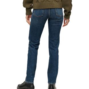 Jean Slim Bleu Femme Superdry Vintage Rise Sum vue 2
