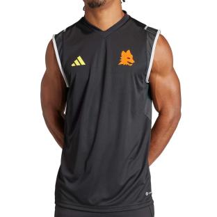 AS Roma Débardeur Training Noir Homme Adidas pas cher