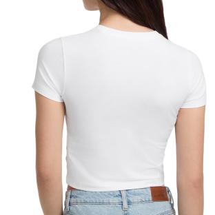 T-shirt Blanc Femme Guess Baby Emb St vue 2