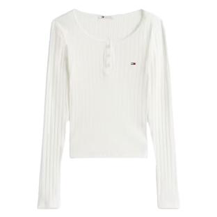 T-Shirt Manches Longues Blanc Femme Tommy Hilfiger DW0DW21575 vue 0