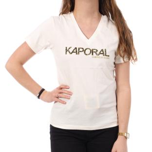 T-shirt Blanc Femme Kaporal Frank vue 0