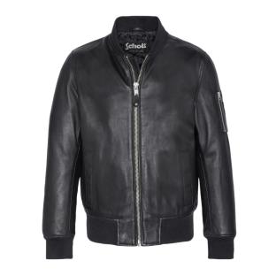 Blouson cuir Noir Homme Schott LCBOMBA pas cher