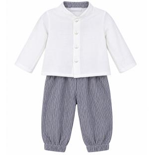 Ensemble Blanc/Gris Bébé Bébé P'tit Mome Paolo vue 0